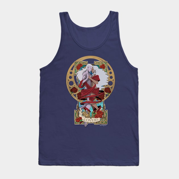 Lotura Tarot : Lovers Card Design Tank Top by Mistiqarts